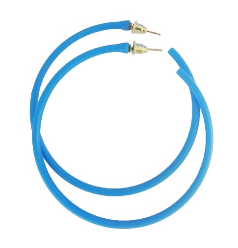 NEON HOOP EARRINGS 80S RETRO ACCESSORIES BRIGHT LADIES FANCY DRESS JEWELLERY  - Bild 7 von 10