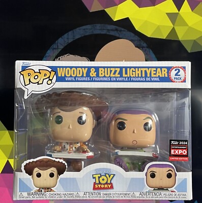 Funko Pop Woody & Buzz Lightyear 2 Pack Entertainment Expo 24 Limited Edition