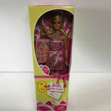 2009 BARBIE Doll EASTER Sweetie Pink Bunny DRESS Stickers Blonde Hair 3+ NRFB