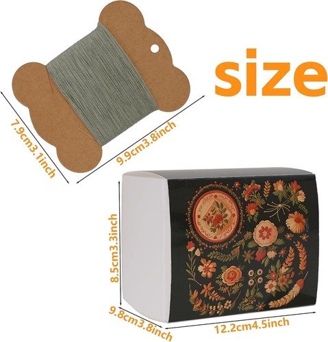 Wool Embroidery Thread Kit 20Pcs Wool Blend Thread for Embroidery for Hand Se... - Picture 3 of 10