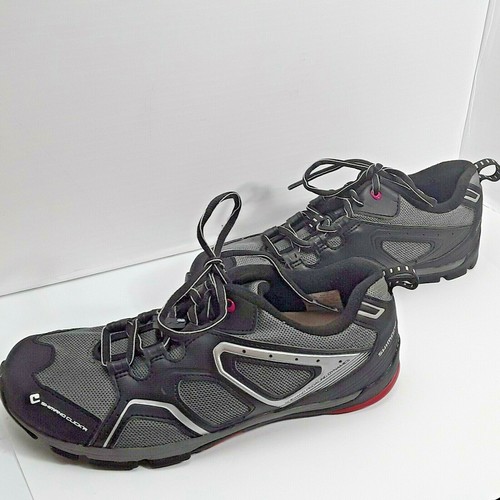 Shimano SH-CW40 Shoes Size 8.5 Click'r Pedal Lace up Black Pink Gray Cycling - Picture 4 of 11