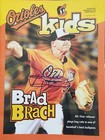 brad brach signed baltimore orioles kids magazine autographed auto sga promo
