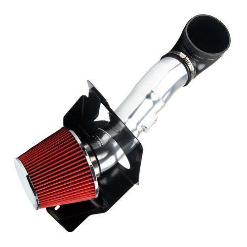 Kit de admisión de carreras de aire frío para Ford Mustang GT 2005-2009 4,6 L V8 + filtro rojo - Imagen 7 de 11