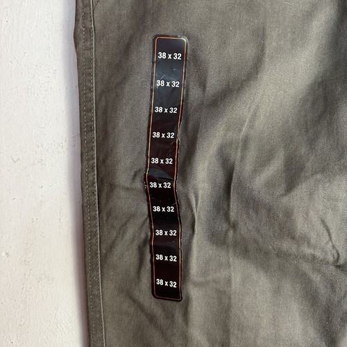 NUOVO pantalone foderato in flanella resistente alle intemperie taglia 38x32 comodo gamba dritta morbido twill - Foto 5 di 17