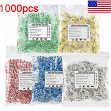 100-1000 Solder Seal Sleeve Heat Shrink Butt Wire Connectors Terminal Waterproof