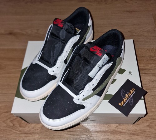 Air Jordan 1 Retro Low OG SP Travis Scott oliva UK 6,5 W ✅ DISPONIBILE  VELOCE P&P - Foto 1 di 6