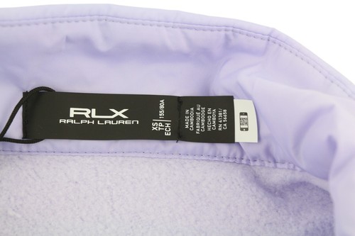 RLX RALPH LAUREN Golf Women Sweatshirt XS Purple Quilted Hybrid Zip Pullover - Picture 7 of 16