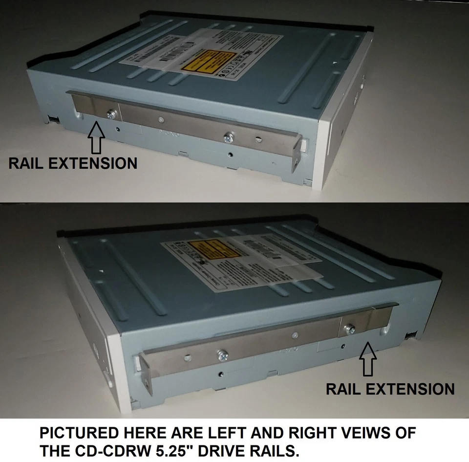 COMPAQ DESKPRO PROLINEA PROSIGNIA CD DRIVE RAILS COMPAQ STYLE 5 1/4" 1 SET NEW - Image 2 of 4