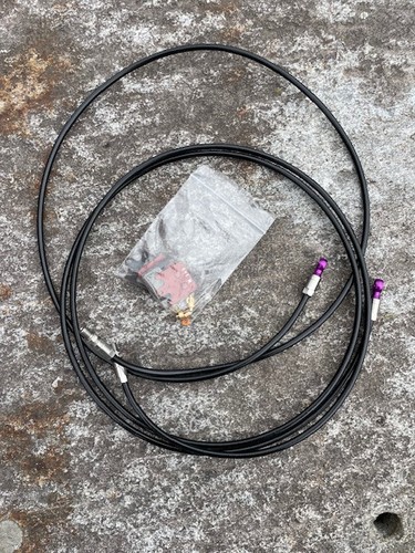 Hope Hydraulic Disc Brake Hoses, F and R, Pictured pads not Included