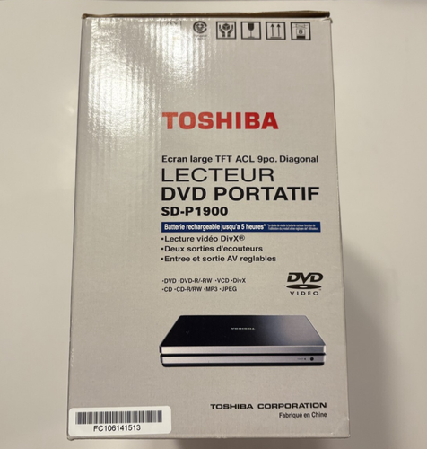 Toshiba SD-P1900 Lettore DVD portatile LCD widescreen 9" - NUOVO SCATOLA APERTA NOB - Foto 5 di 6
