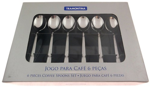 Set 6 pezzi cucchiaini da espresso cucchiaino da mocassino caffè Berlino - Foto 3 di 5