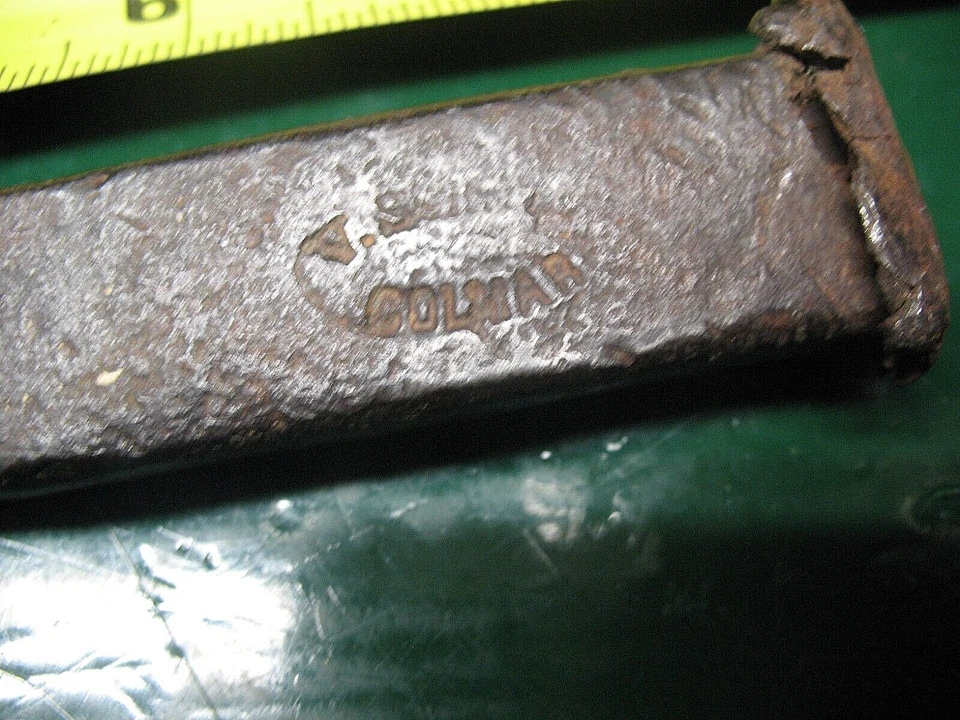 ANTIQUE V. SCHMID  COLMAR HAND FORGED STONE MASON CHISEL 8.5'' - Image 2 of 4