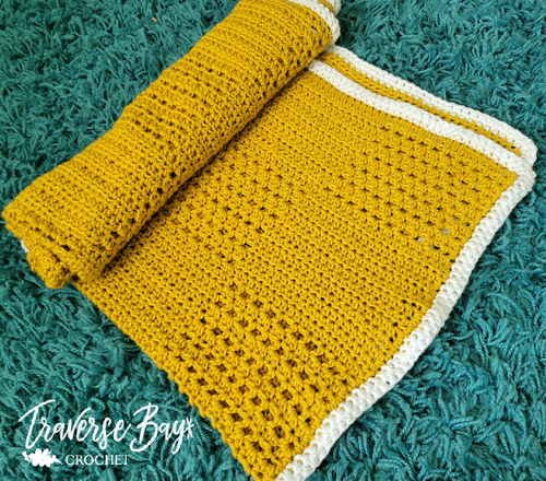 Crochet Squares Filet Baby Blanket PATTERN ONLY - Picture 5 of 5