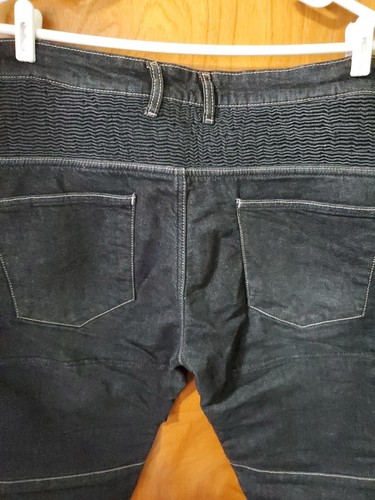 NWT Craze Motorcycle Jeans Men's 40 R X 30 Dark Blue 40x30 Riding Biking Momo - Picture 14 of 14