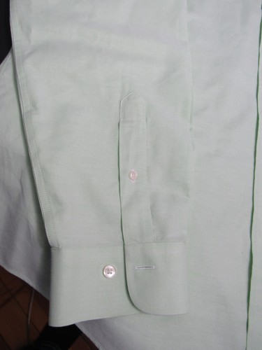 Brooks Brothers Shirt Mens XL Light Green 1818 Regent Button Down Dress Shirt - Picture 10 of 13