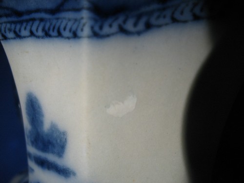 Ant Marked Flow Blue Ashworth Brothers England FlowBlue Pitcher Real Old Canton? - Picture 4 of 13