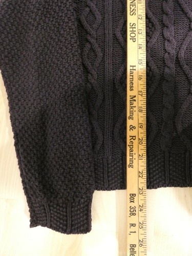 Moda International Plum Purple Pull Over Cable Knit Sweater Womens S Small - Picture 8 of 8