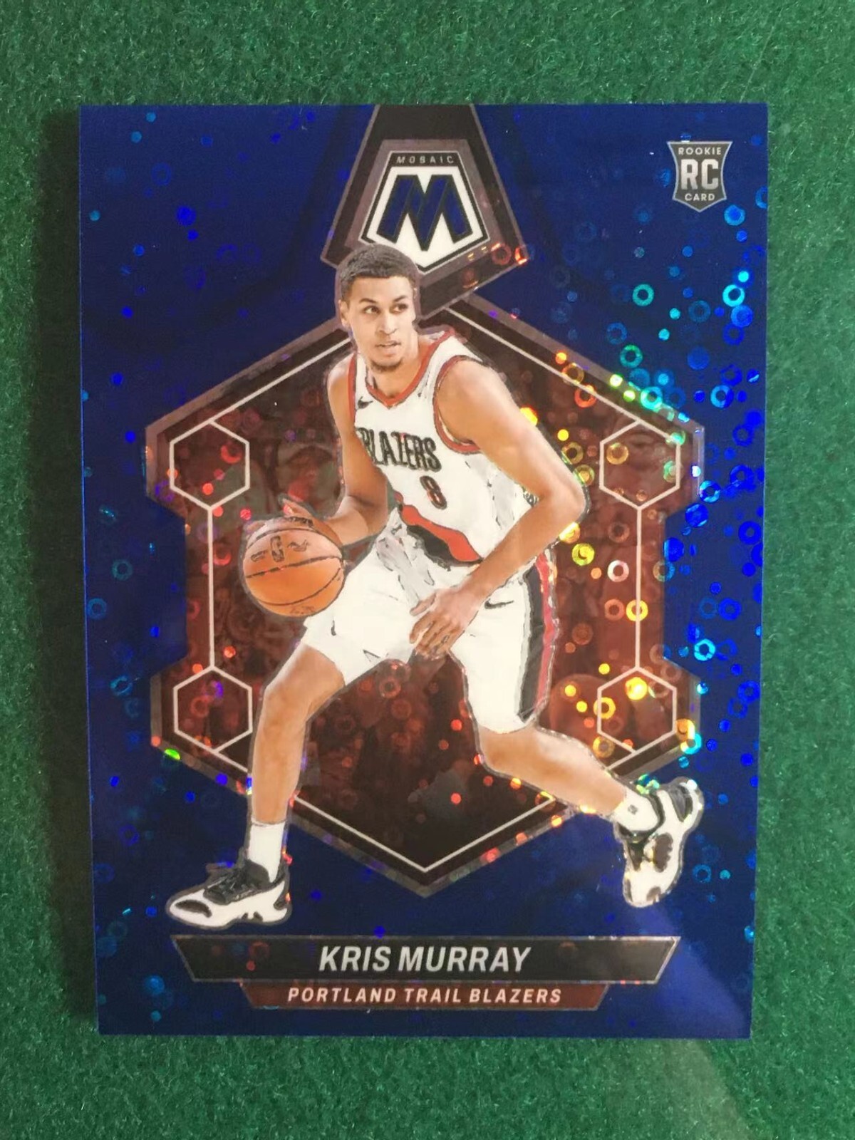 Kris Murray 2023-24 Panini Mosaic Fast Break Blue Disco Prizm /85 RC #207