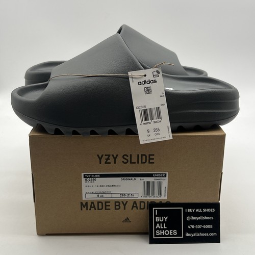 Size 9 - Men’s Adidas Yeezy Slide “Slate Grey” (ID2350)