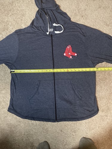 Boston Red Sox MLB Soft As A Grape Women’s Plus Sz 2 Full-Zip Hoodie - Picture 9 of 10