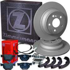 Zimmermann Bremsen Satz BMW E36 1,8-iS (E36) Scheiben Bremsbeläge Backen hinten
