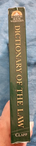 Random House Webster's Dictionary of the Law von James E. Clapp 2000 - Kostenloser Versand - Bild 4 von 8
