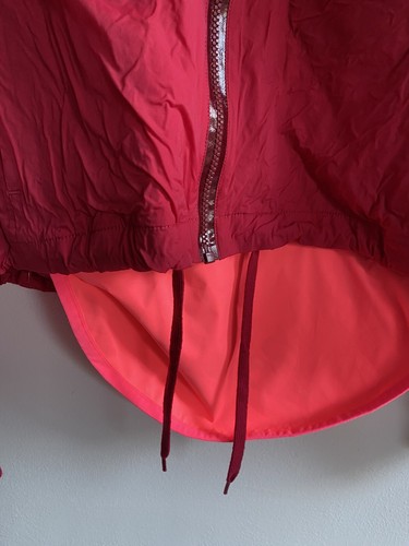 RAPHA Women's Rain Bomber Cycling Jacket Coat Medium Red Zip Up - Picture 7 of 14