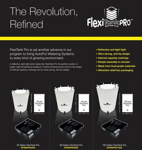 AutoPot Flexi Tank Pro White (25 Gal, 60 Gal, 105 Gal) - Picture 2 of 5