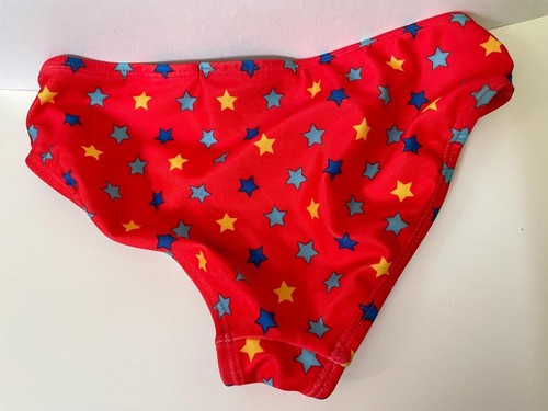 NEU NEU OHNE ETIKETT DC Super Hero Mädchen ROTES BIKINIUNTERTEIL SEPARAT Schwimmen Badeanzug 6 6X - Bild 2 von 3