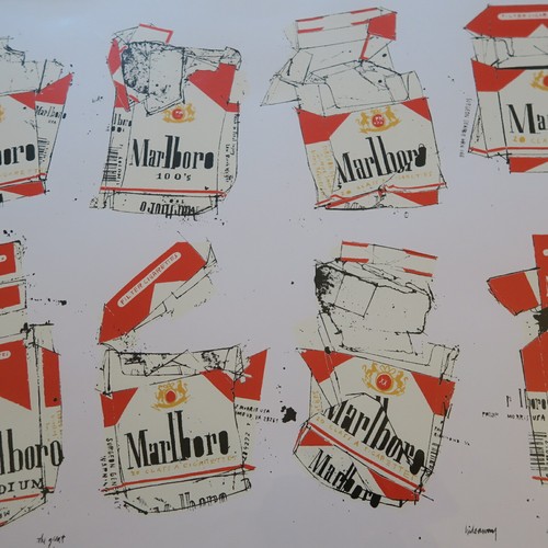 RARA CONFEZIONE EVAN HECOX MALBORO SCHIACCIATA Ed. 100 POSTER STAMPA FIRMATI 16x20" - Foto 8 di 9