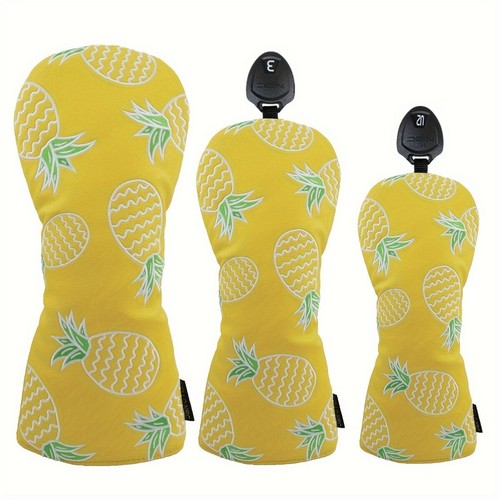 New Pineapple Design Golf Driver /Fairway Wood/Rescue UT Club Headcover Choice - Picture 2 of 6