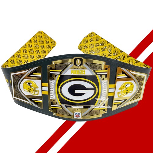Green Bay Packers American Football Championship Title Belt Adult Size Brass - Picture 4 of 7