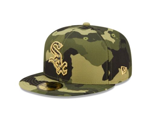 Cappello Chicago White Sox New Era mimetico forze armate sul campo 59FIFTY aderente - Foto 3 di 7