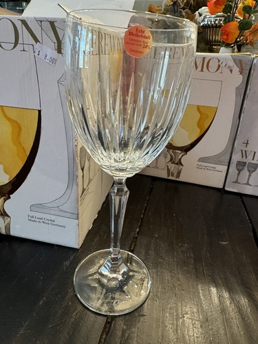 New Crystal Ceremony Echt Bleikristall Goblets Glasses Set Of 4 Vintage - Picture 1 of 4