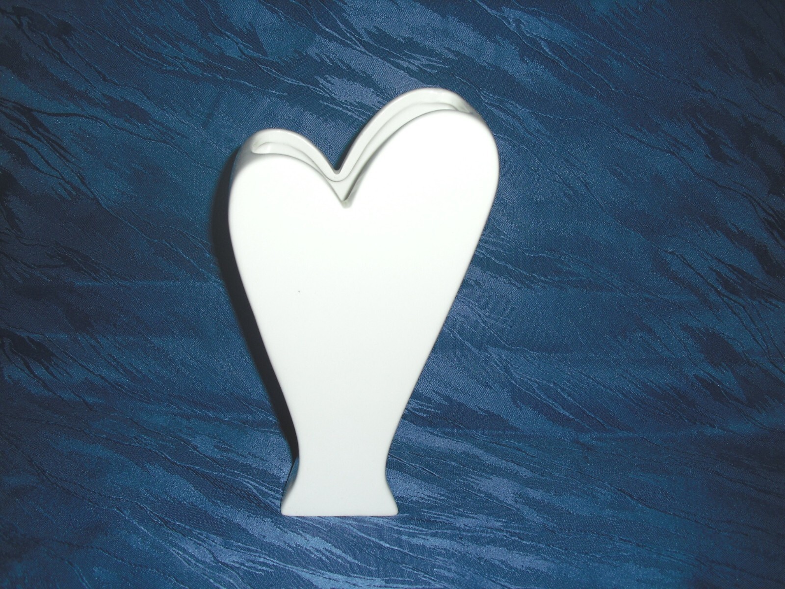 Blumenvase Vase Herzform 19 cm weiß