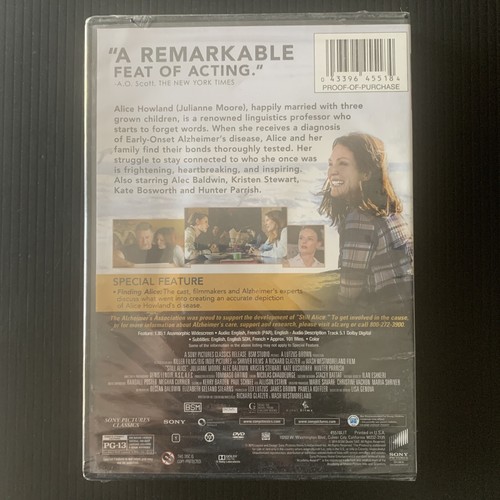 Still Alice (DVD, 2014) BRANDNEU - KOSTENLOSER VERSAND - Bild 2 von 2