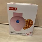Dash Heart Pink Mini Waffle Maker Valentine’s Wedding 350 watt BRAND NEW