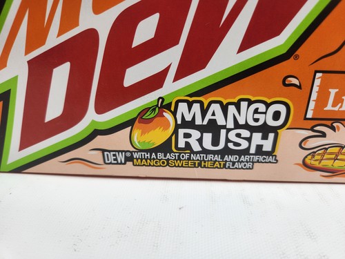 12 pack Mountain Dew Mango Rush 16oz Cans Little Caesars Limited Edition 2025 - Picture 3 of 10