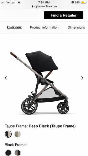 Cybex Gazelle S Complete Stroller – Deep Black - Picture 2 of 5