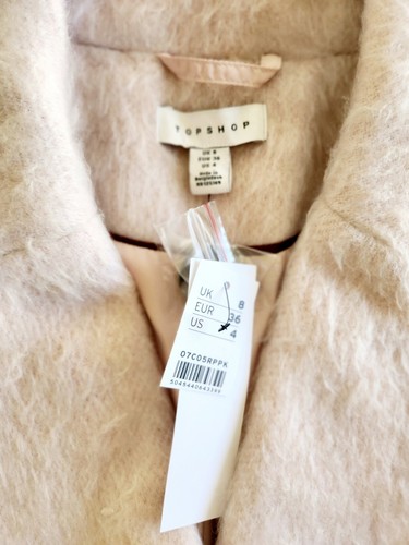 Topshop Over Size langer Mantel Größe 4, 6 US #595-Z - Bild 12 von 12