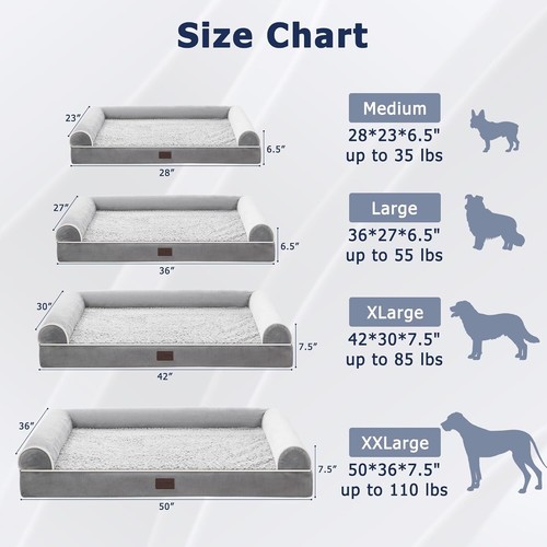 Extra-Large Waterproof Dog Bed with Non-Skid Bottom - Orthopedic Support - Picture 7 of 8