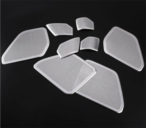 8PC Aluminum Silver Door Speaker Net Cover For Land Rover Defender 110 2020-2022 - Picture 10 of 12