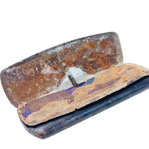 Vintage Eye Glasses with Logo Case Circa 1900s - Picture 4 of 9