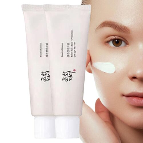 1-4X Relief Sun Organic Rice + Probiotics SPF50 50ml Korean Sunscreen Care Face - Afbeelding 1 van 15