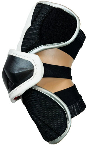 STX Youth Lacrosse Jolt Arm Guards Medium Black White - Picture 7 of 14
