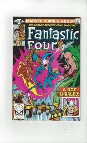 Fantastic Four #225 (1980) Marvel Bronze Age – Thor Cameo – A God Enraged 50c