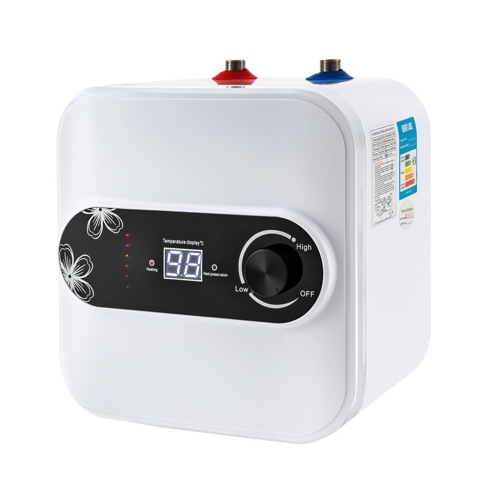 Electric Mini-Tank Water Heater Under Sink Counter for Hot Water Top ...