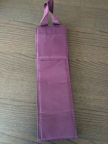 Thirty-one Perfect Bottle Thermal Wine Plum Gingham Pop NEW - Picture 4 of 6