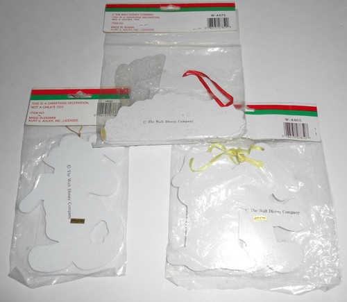 Santas World Christmas Ornaments MICKEY MOUSE Lot of 3 Walt Disney Co - Picture 5 of 5