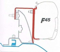 Fiamma Adapter Kit FüR Fiat Ducato H2 Roof Rail